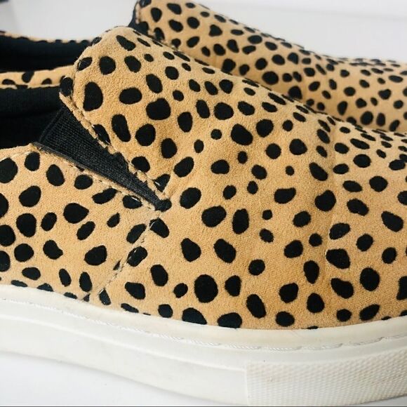 Qupid black tan animal print slide on Loafers - Picture 4 of 6